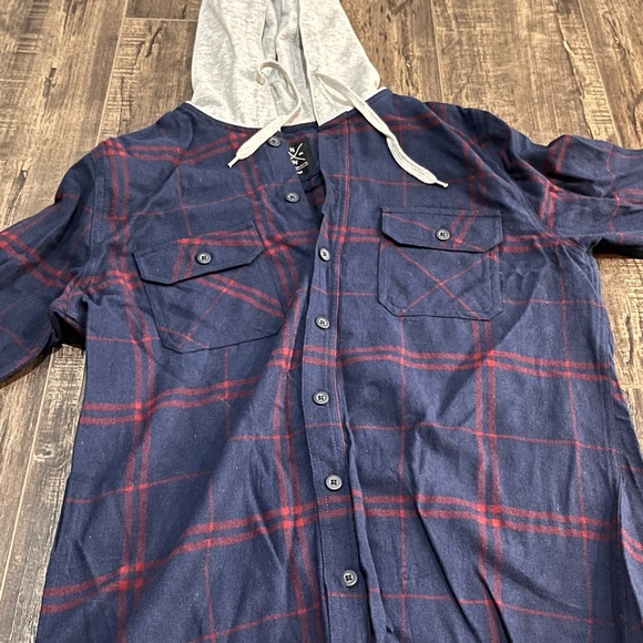 Mens Shirt Type Hoodie For winter wear or Casual - Picture 3 of 3